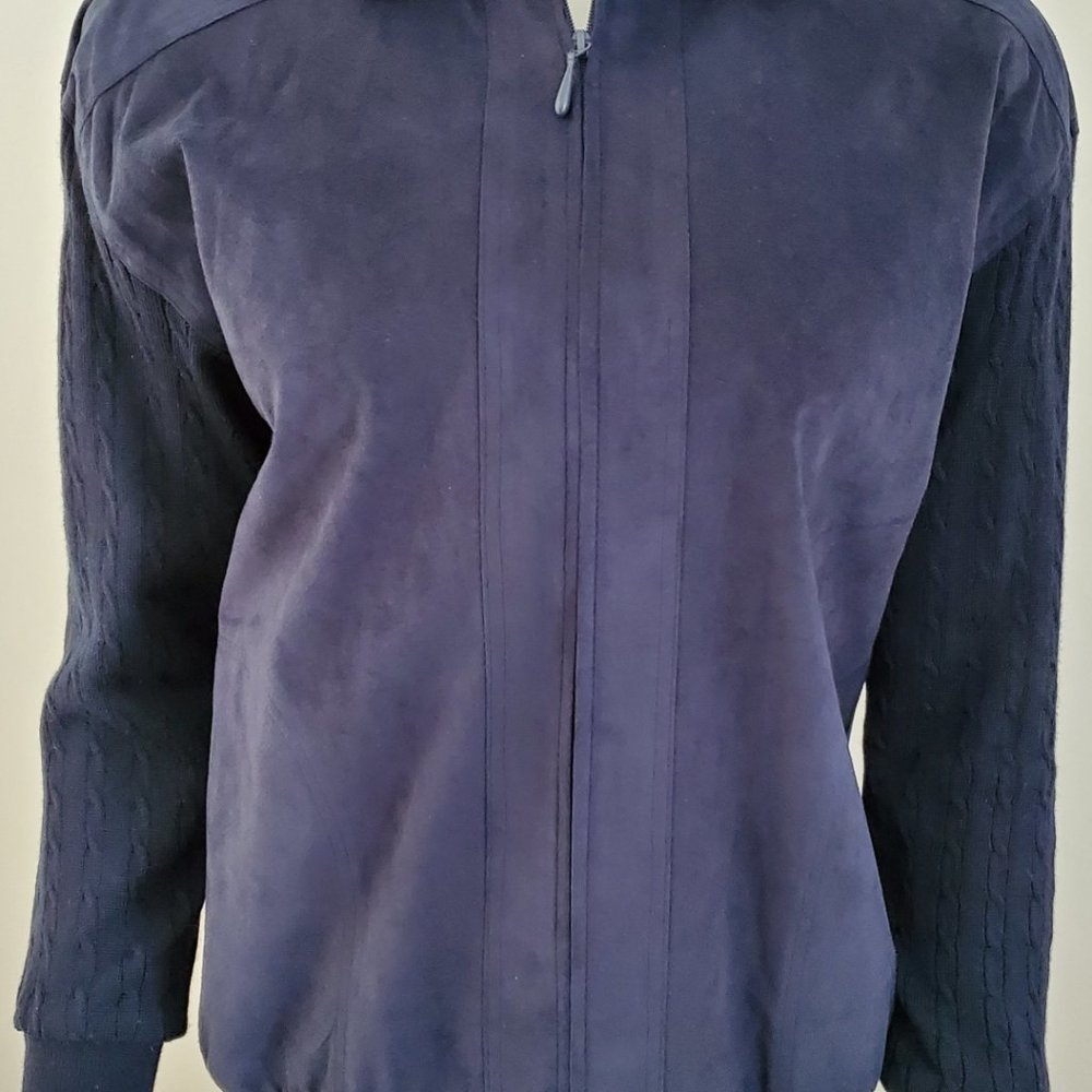 Women's Vintage Jacket Blue Wool Blend DA-RUE